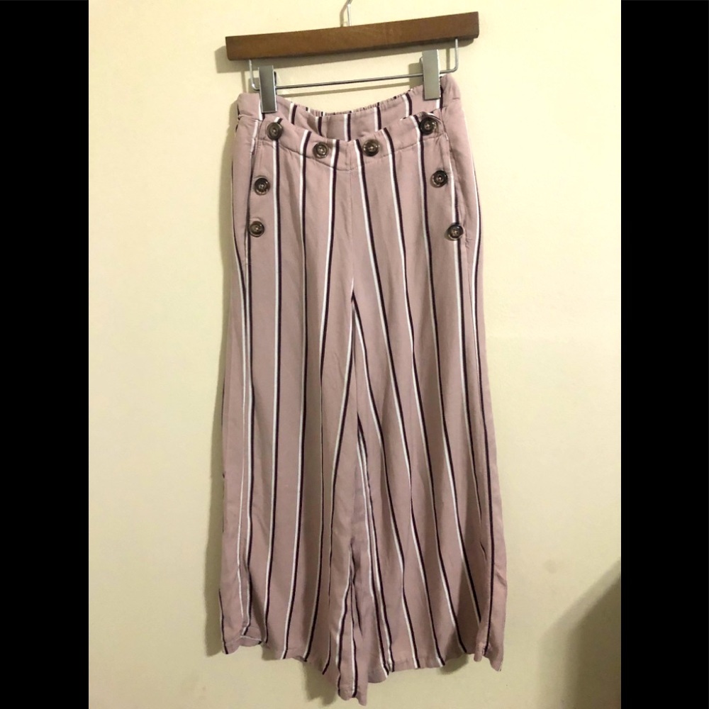Wide leg sailor style pant